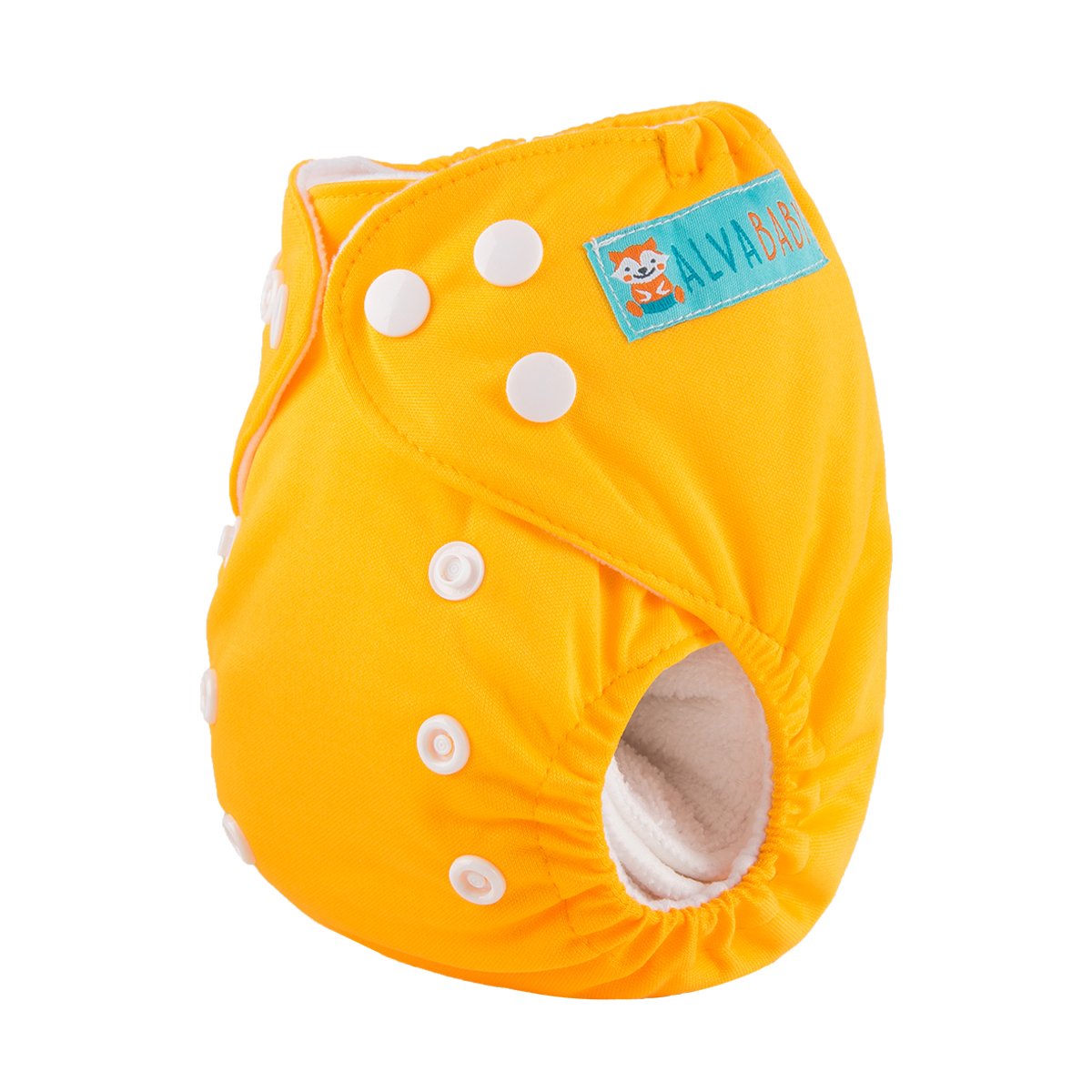 ALVABABY Newborn Cloth Diaper - Adjustable,Washable,Reusable Cloth Diaper with Pocket for Baby under 12lbs (SB01A Yellow)
