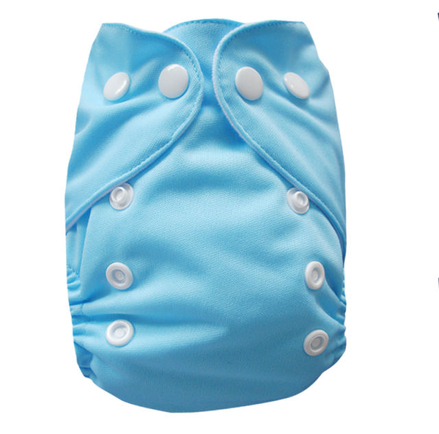 ALVABABY Newborn Pocket Cloth Diaper-Blue (SB03A)