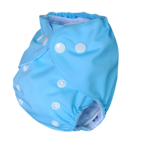 ALVABABY Newborn Cloth Diaper - Adjustable,Washable,Reusable Cloth Diaper with Pocket for Baby under 12lbs (SB03A Blue)