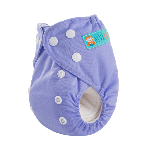 ALVABABY Newborn Pocket Cloth Diaper-Purple(SB14A)