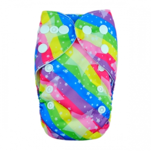 ALVABABY Newborn Pocket Cloth Diaper-Rainbow (SYA65A)