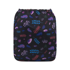 ALVABABY One Size Print Pocket Cloth Diaper -Foliage(H224A)