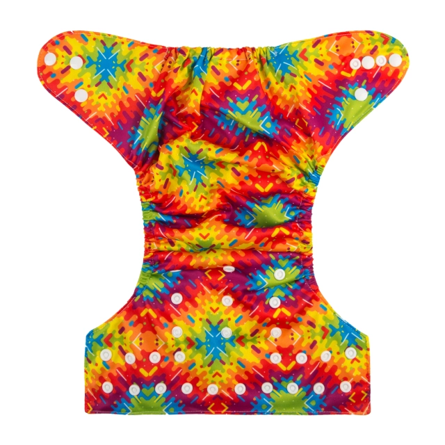 ALVABABY One Size Print Pocket Cloth Diaper -Colorful(H246A)