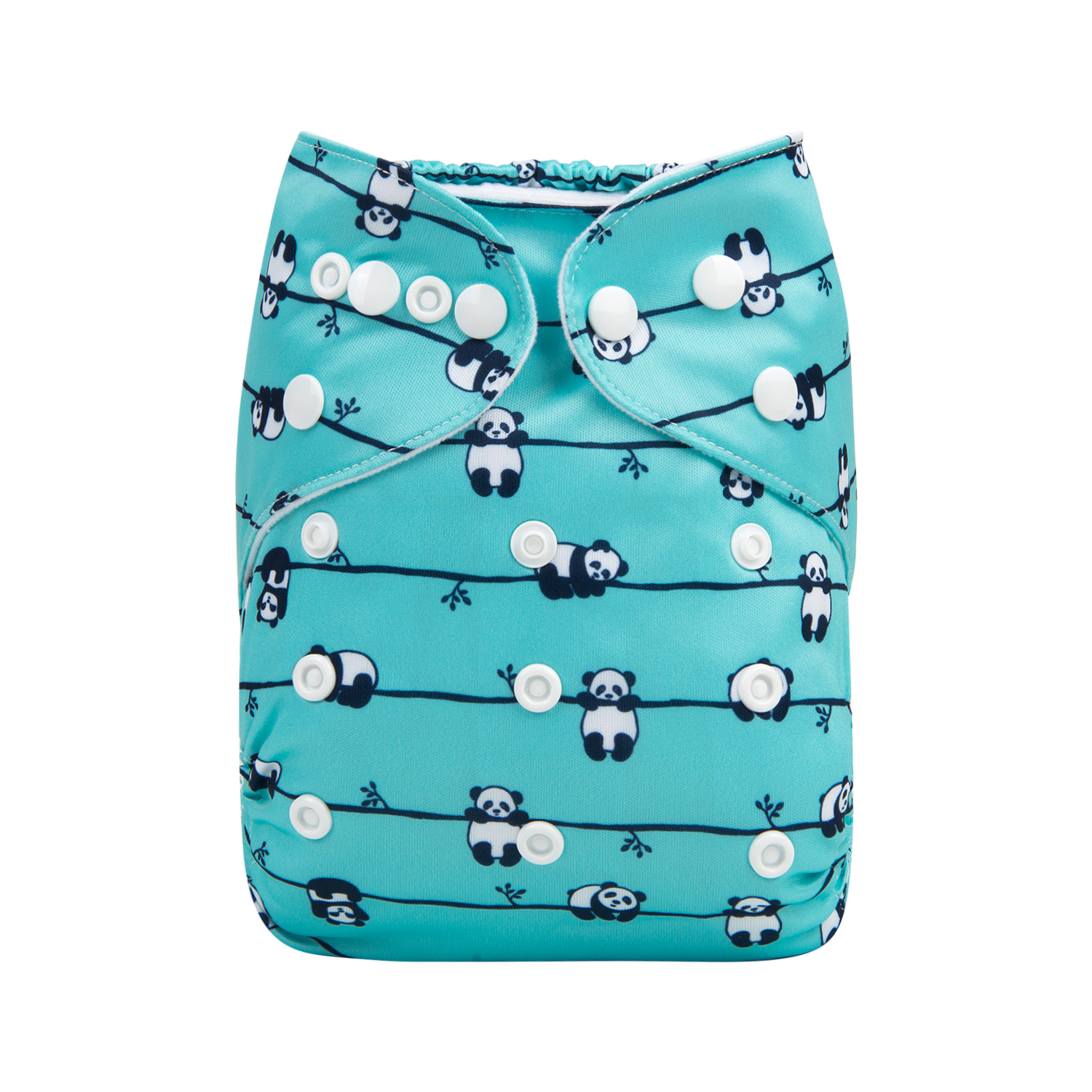 ALVABABY One Size Print Pocket Cloth Diaper Panda(H240A)
