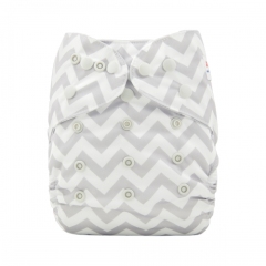 ALVABABY Diaper Cover with Double Gussets-Chevron(DC-S33)