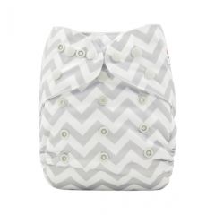ALVABABY Diaper Cover with Double Gussets Chevron(DC-S33)