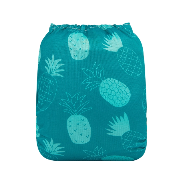 ALVABABY One Size Print Pocket Cloth Diaper -Pineapple(H260A)