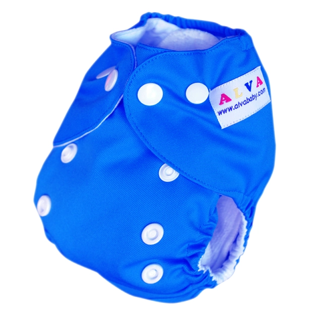 ALVABABY Newborn Pocket Cloth Diaper-Navy blue (SB25A)