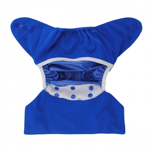 Reusable Cloth Diaper Cover – Waterproof Diaper Shell for Prefolds & Fitted Diapers (Navy blue, DC-B25)