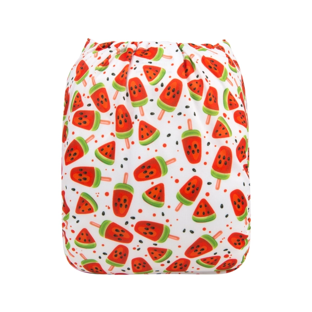 ALVABABY One Size Print Pocket Cloth Diaper -Watermelon(H236A)