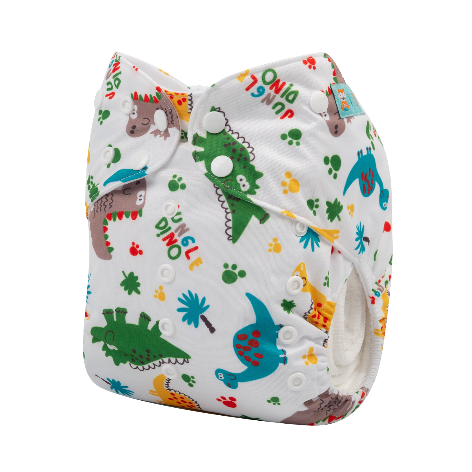 ALVABABY Big Size Cloth Diaper | Adjustable & Leakproof (Dinosaur, ZH147A)