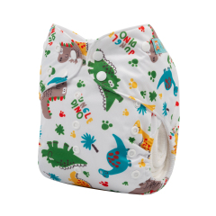 ALVABABY Big Size Pocket Cloth Diaper -Dinosaur (ZH147A)