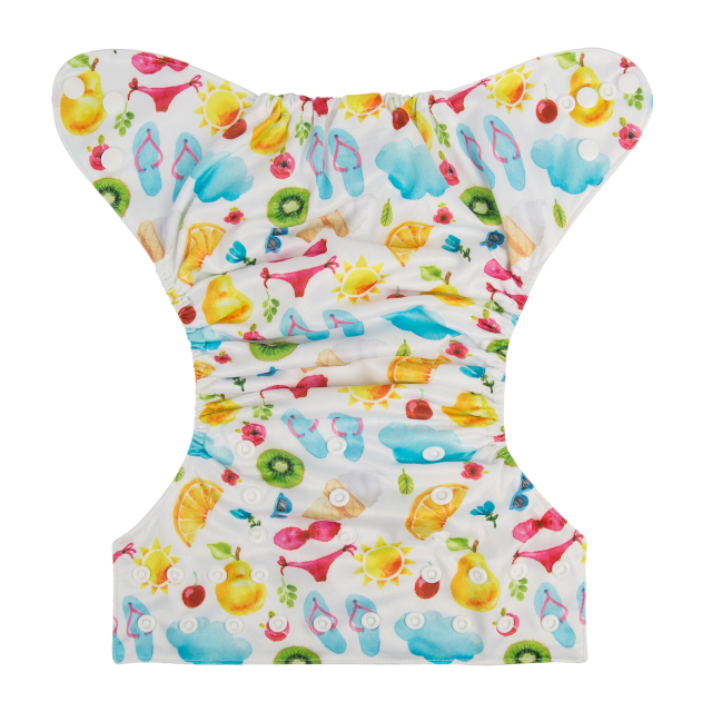ALVABABY One Size Print Pocket Cloth Diaper -Summer(H247A)