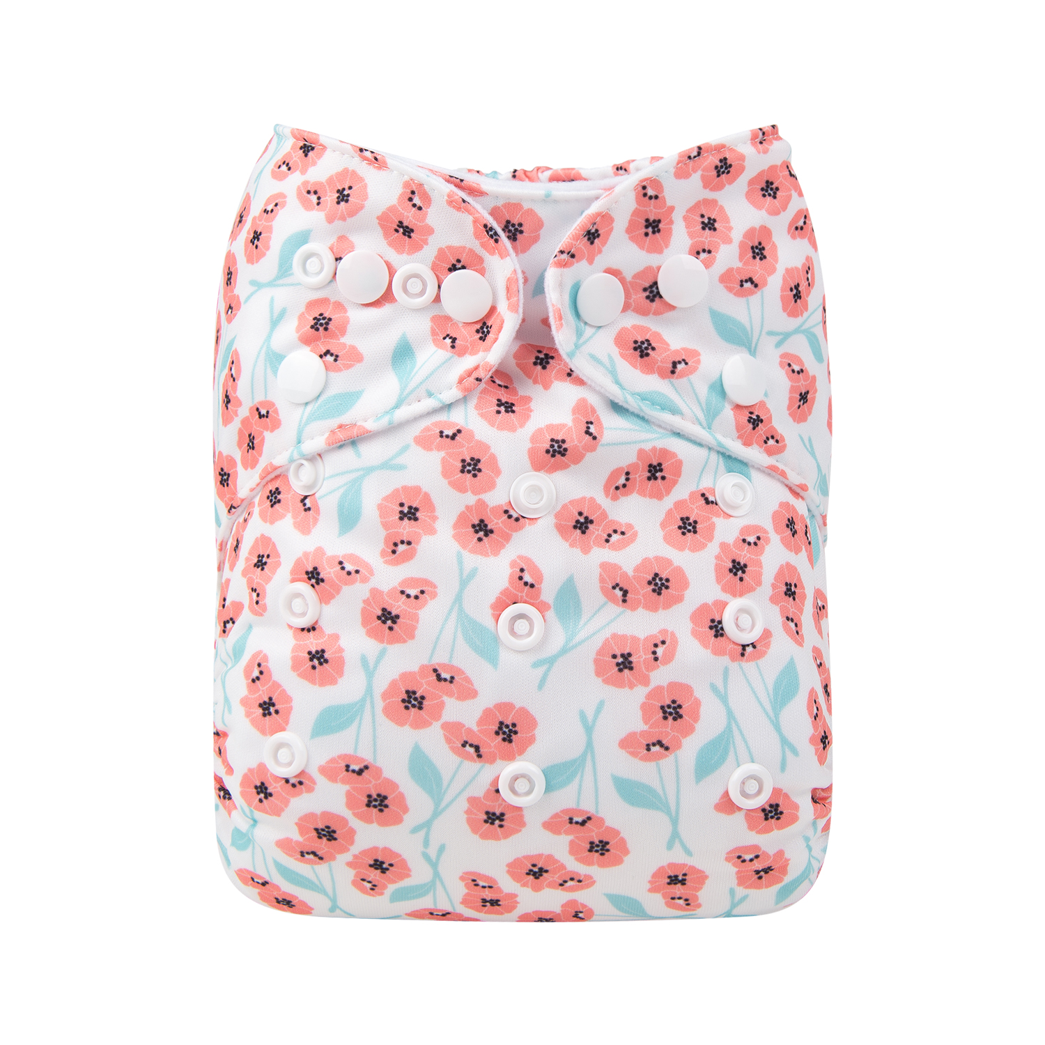 One Size Print Pocket Cloth Diaper -Flowers(H208)