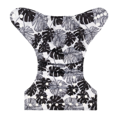 ALVABABY One Size Print Pocket Cloth Diaper -Leaves(H303A)