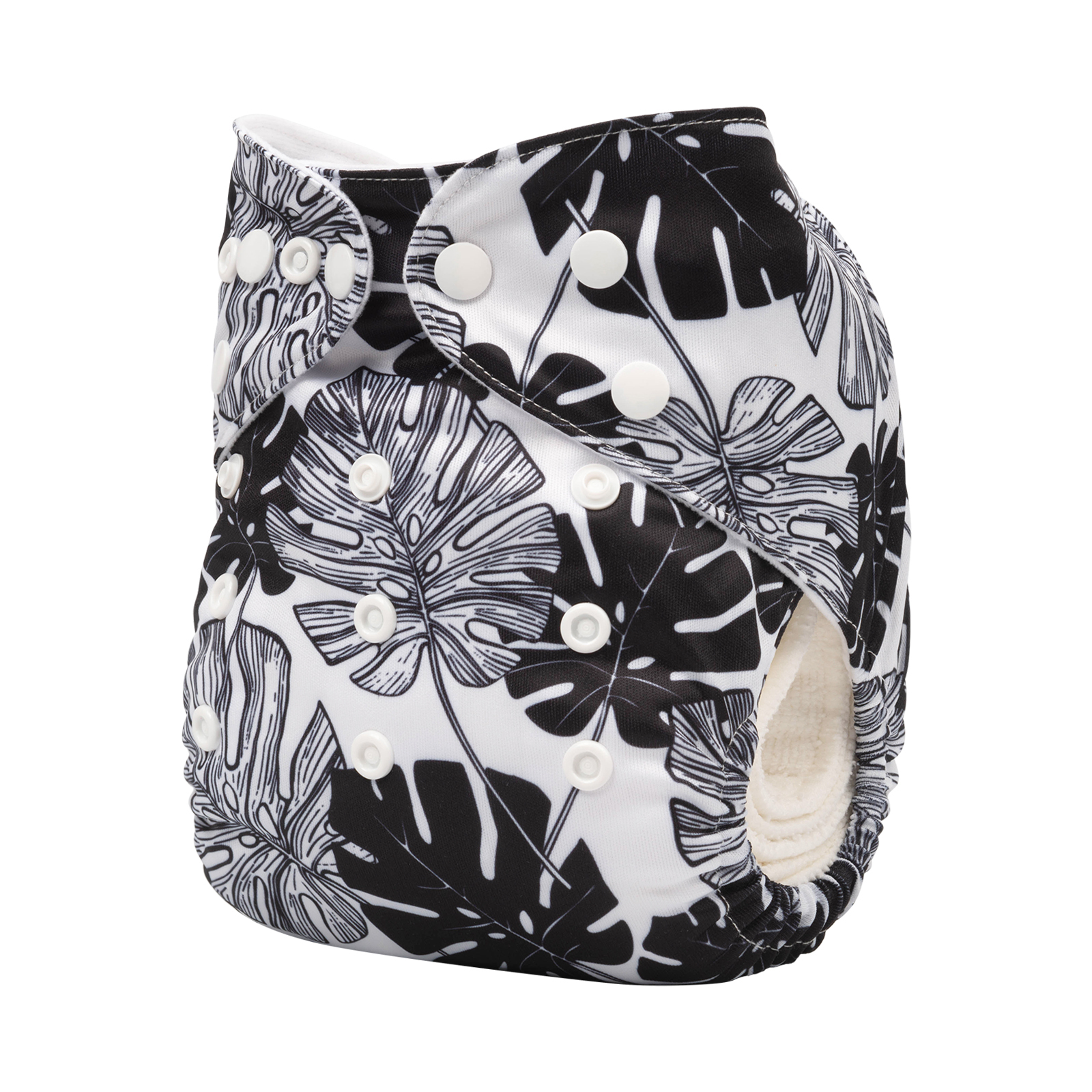 ALVABABY One Size Print Pocket Cloth Diaper -Leaves(H303A)