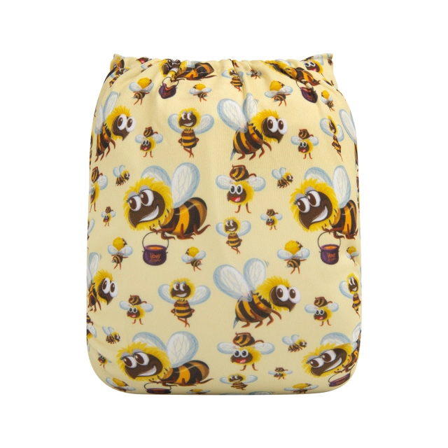 One Size Print Pocket Cloth Diaper -Bees(H315)