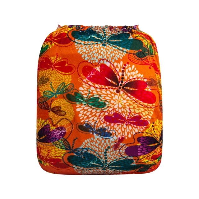 ALVABABY One Size Print Pocket Cloth Diaper -Dragonflies(H282A)
