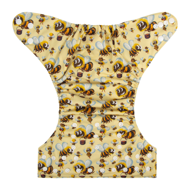 One Size Print Pocket Cloth Diaper -Bees(H315)