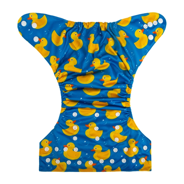 ALVABABY One Size Print Pocket Cloth Diaper -Ducks(H280A)