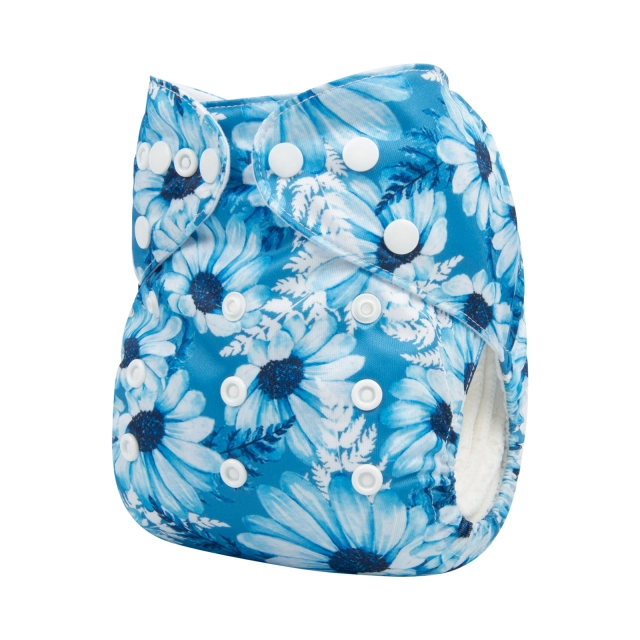 ALVABABY One Size Print Pocket Cloth Diaper-Sunflower(H323A)