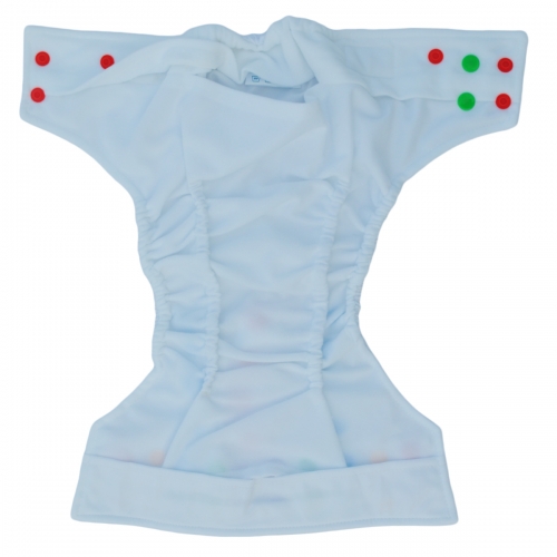 ALVABABY AI2 Cloth Diaper with Double Gussets (Black, CB26)