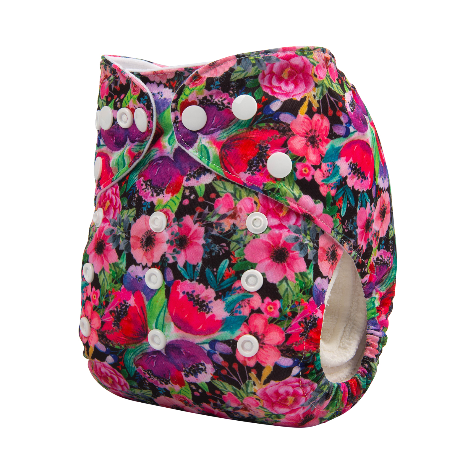 ALVABABY One Size Print Pocket Cloth Diaper -Flowers(H314A)