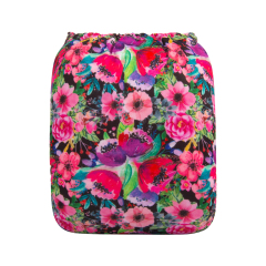 ALVABABY One Size Print Pocket Cloth Diaper -Flowers(H314A)