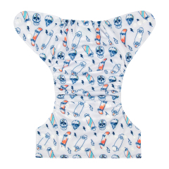ALVABABY One Size Print Pocket Cloth Diaper -Skateboard(H298A)