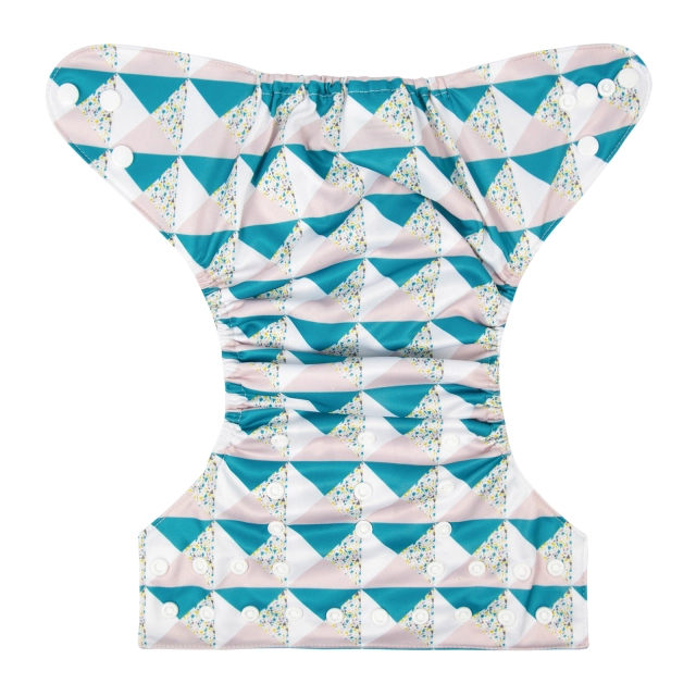 ALVABABY One Size Print Pocket Cloth Diaper - Diamond(H299A)