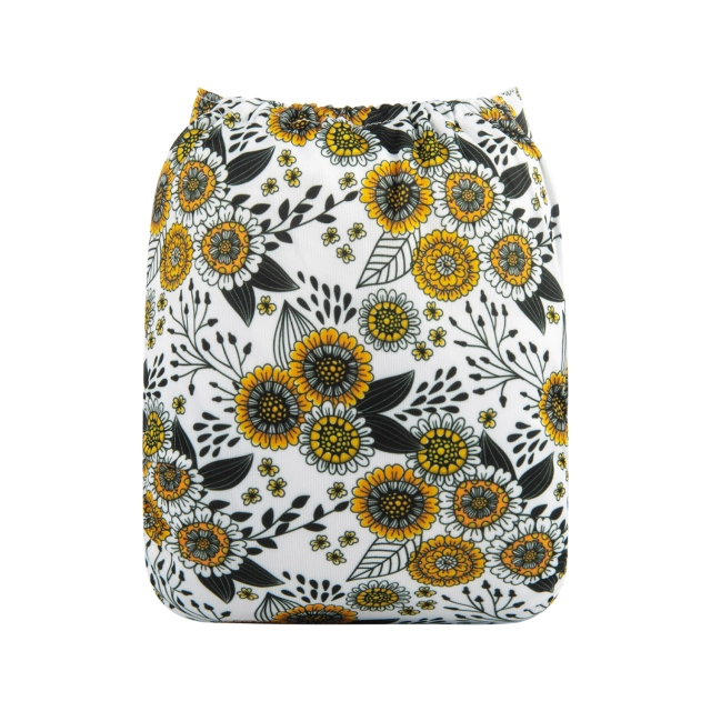 ALVABABY One Size Print Pocket Cloth Diaper -Chrysanthemum(H278A)