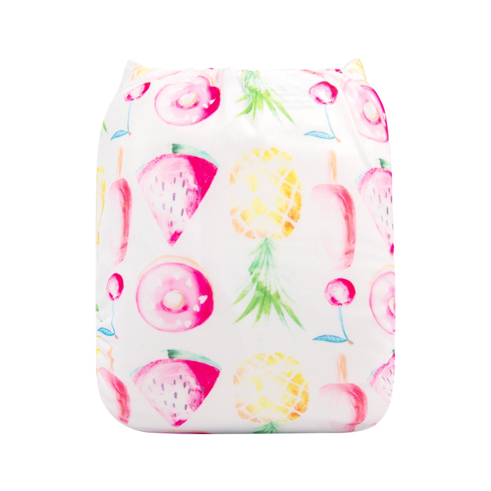 ALVABABY One Size Print Pocket Cloth Diaper - Fruits and donuts(H290A)