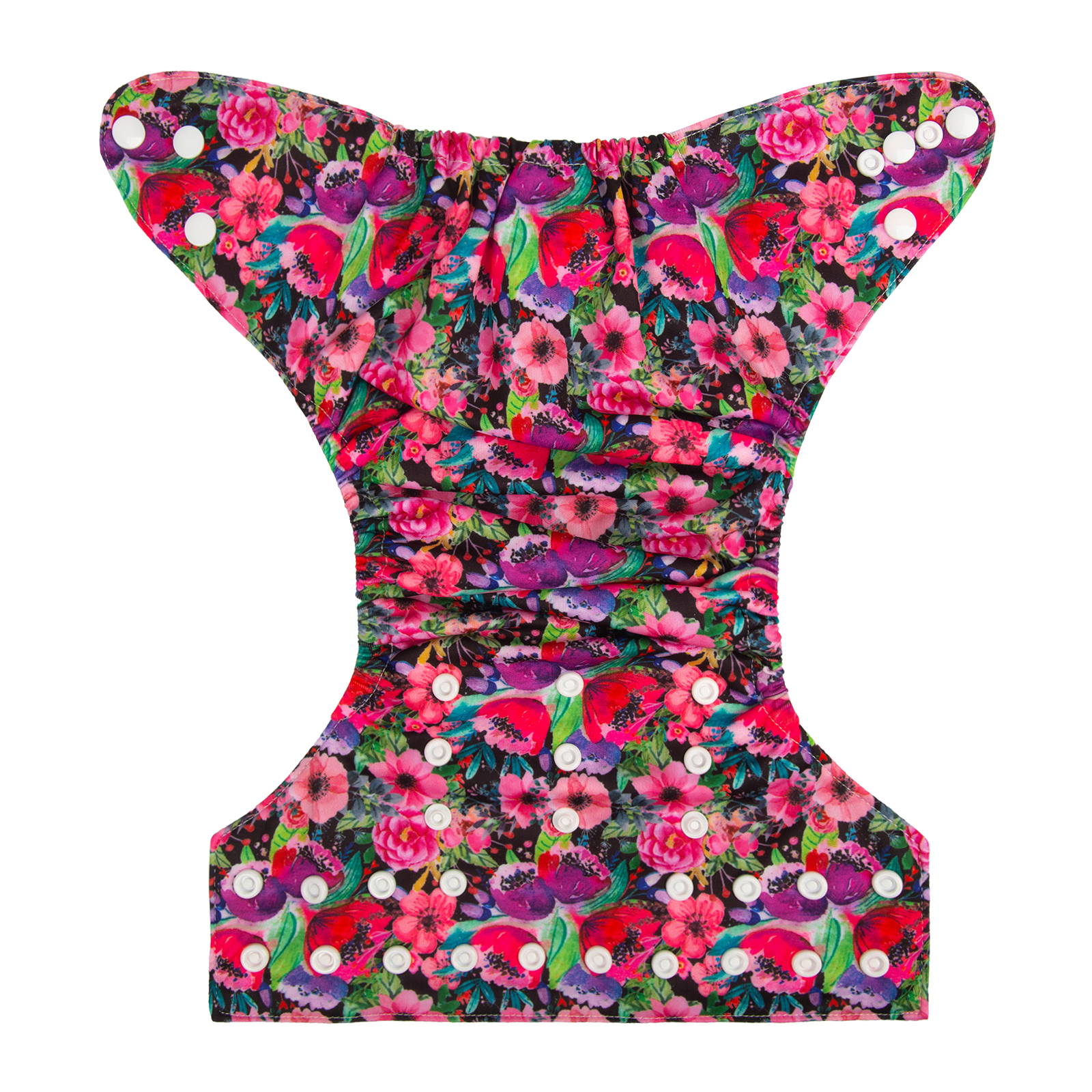 ALVABABY One Size Print Pocket Cloth Diaper -Flowers(H314A)