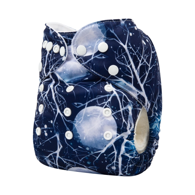 ALVABABY One Size Print Pocket Cloth Diaper (H295A)
