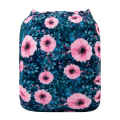ALVABABY One Size Print Pocket Cloth Diaper - Flowers(H296A)