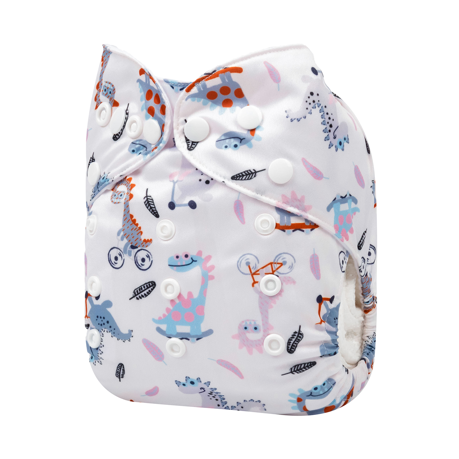 ALVABABY One Size Print Pocket Cloth Diaper-Dinosaur (H379A)