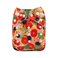 ALVABABY One Size Print Pocket Cloth Diaper-Fruits (H364A)