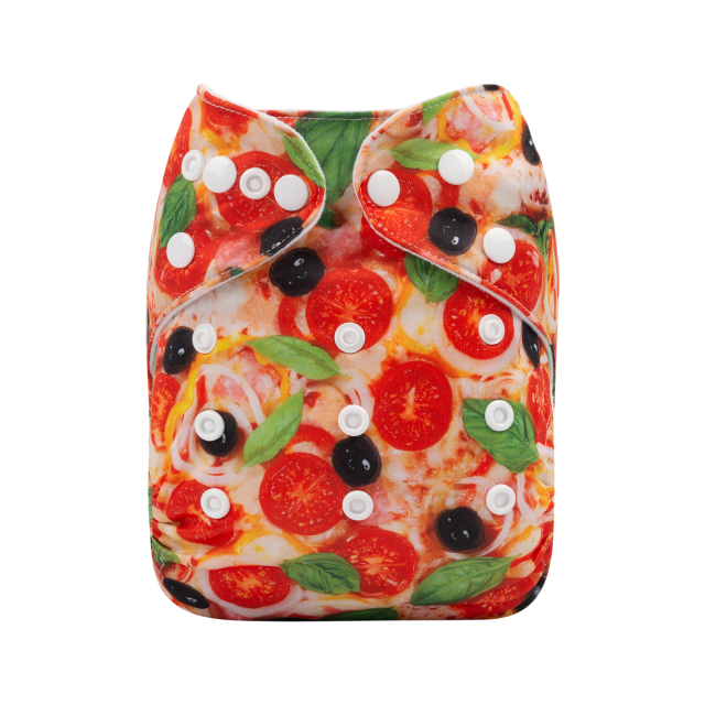 ALVABABY One Size Print Pocket Cloth Diaper-Fruits (H364A)