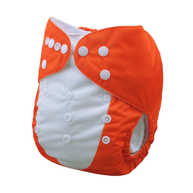 ALVABABY One Size Positioning Printed Cloth Diaper-Fox(YD82A)