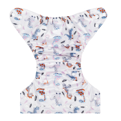 ALVABABY One Size Print Pocket Cloth Diaper-Dinosaur (H379A)