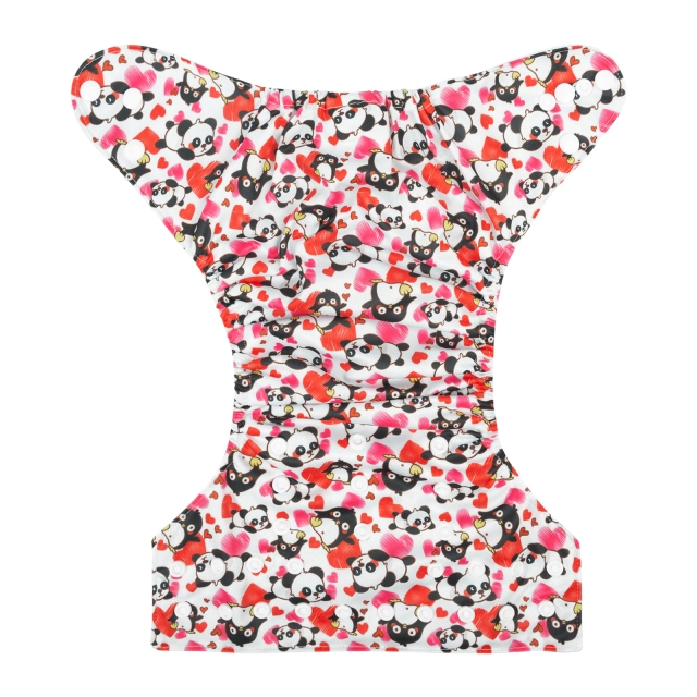 ALVABABY One Size Print Pocket Cloth Diaper -Love and animals(H363A)