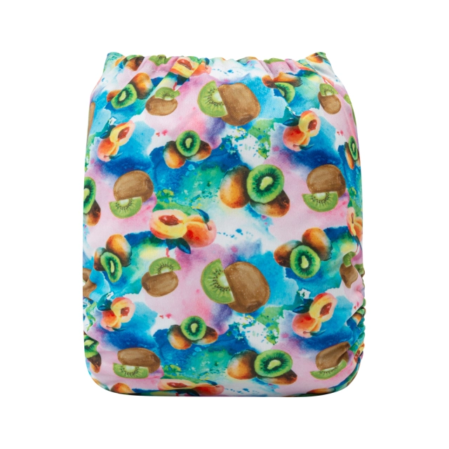 ALVABABY One Size Print Pocket Cloth Diaper -Kiwi fruit(H345A)