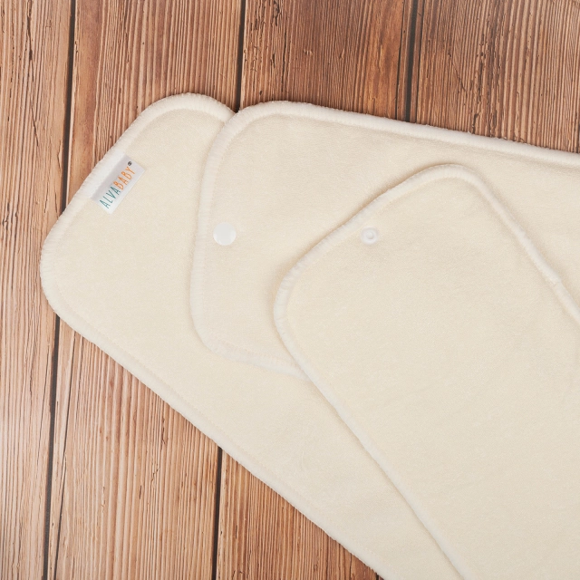 6PCS Snap 4-layer Bamboo&Microfiber Insert - (6KMB01A)