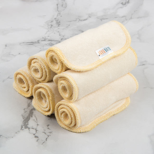 6PCS One Size 3-layer Bamboo Insert - (6XA)