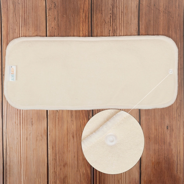 6PCS Snap 4-layer Bamboo&Microfiber Insert - (6KMB01A)