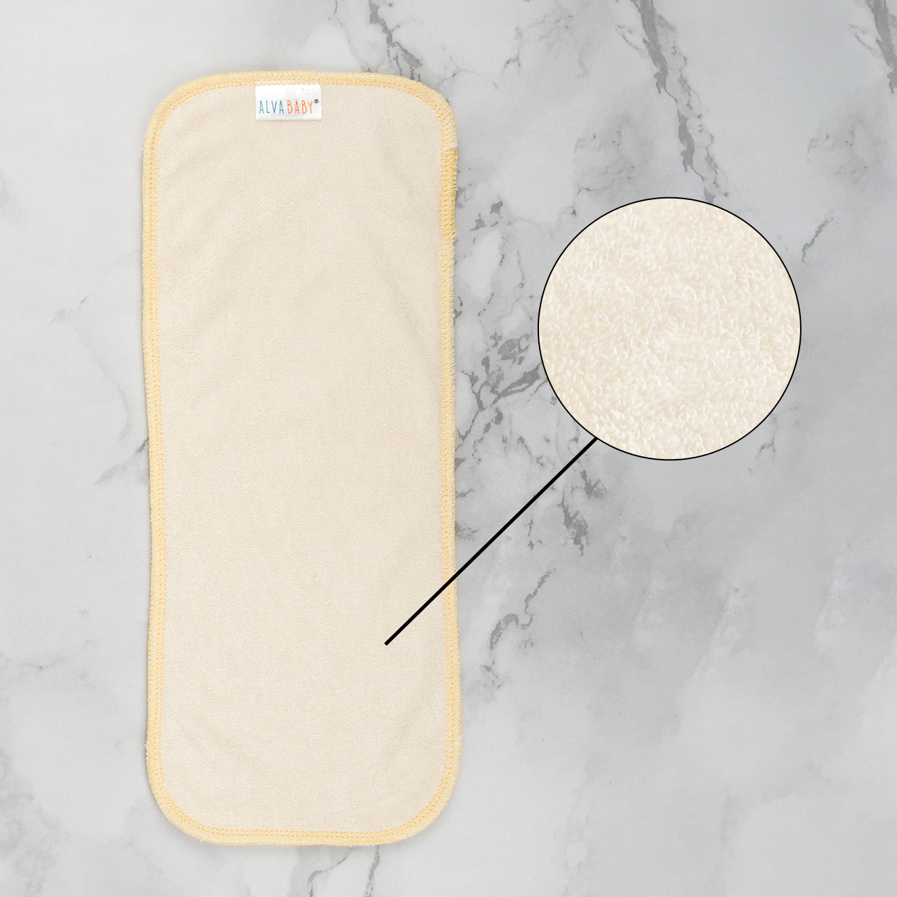 1PCS One Size 3-layer Bamboo Insert - (XA)