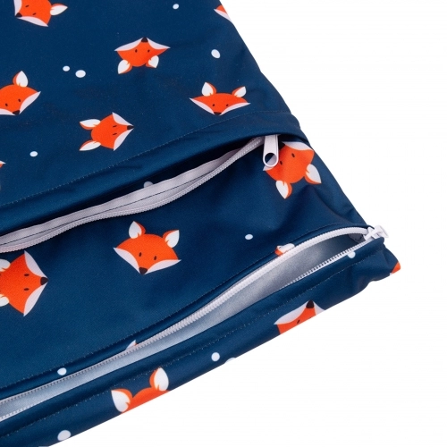 ALVABABY Diaper Wet Dry Bag with Two Zippered Pockets (L-FOX01A)
