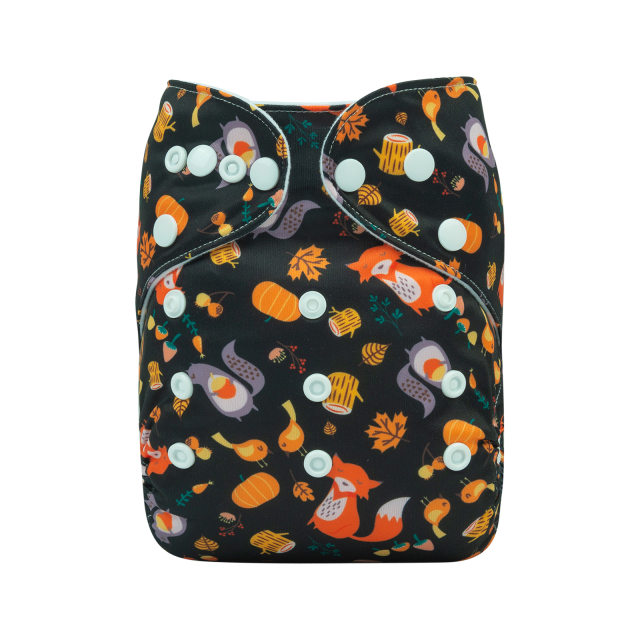 ALVABABY One Size Print Pocket Cloth Diaper-Animals (H362A)