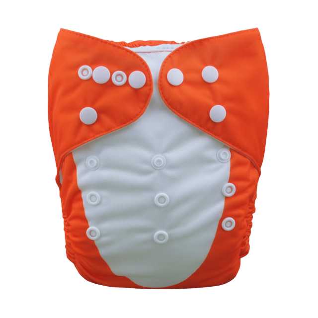 ALVABABY One Size Positioning Printed Cloth Diaper-Fox(YD82A)