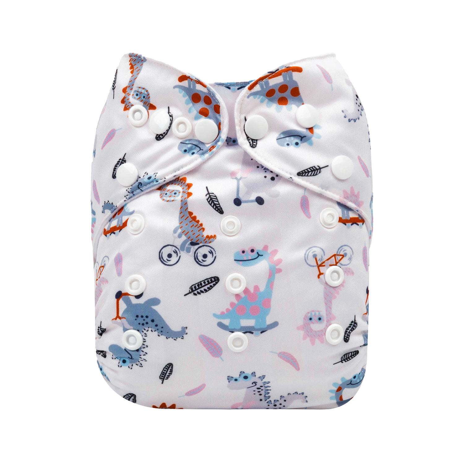 ALVABABY One Size Print Pocket Cloth Diaper-Dinosaur (H379A)